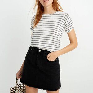 MADEWELL Rigid Denim A-Line Mini Skirt Size 27